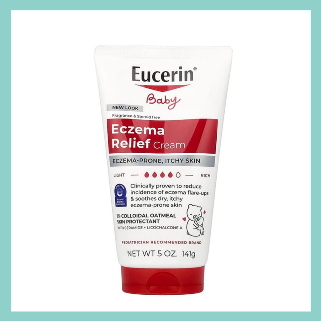 [แท้/พร้อมส่ง] Eucerin Baby Eczema Relief Cream Fragrance Free 141g ครีมบรรเทาผิวหนังอักเสบสำหรับทารก ผิวแพ้ง่าย