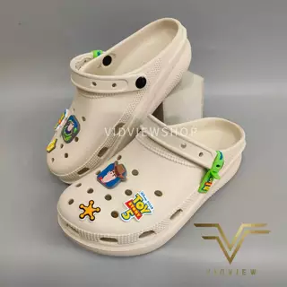 VIDVIEW มีส่งด่วน รองเท้าหัวโต Opta 001 เบอร์ 36-42 แบบสวม พร้อม Jibbitz ทอยสตอรี่ ลิขสิทธิ์แท้