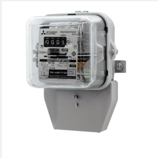 MITSUBISHI มิเตอร์ไฟฟ้ามีมอก. 15A(45A) รุ่น MF-33E