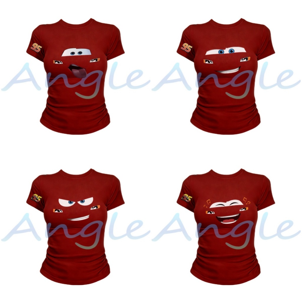 (จัดส่งตลอด 24 ชั่วโมง）Angle Official เสื้อยืดรัดรูปผู้หญิง สวมใส่สบาย สไตล์ Y2K เกาหลี ดีไซน์เรียบง่าย  L84