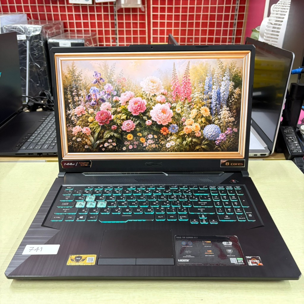 ASUS  TUF  GAMING  A17  FA706IC - HX001T  *จอใหญ่  17.3"*  สภาพเครื่อง  80%  ประสิทธิภาพการทำงาน 100