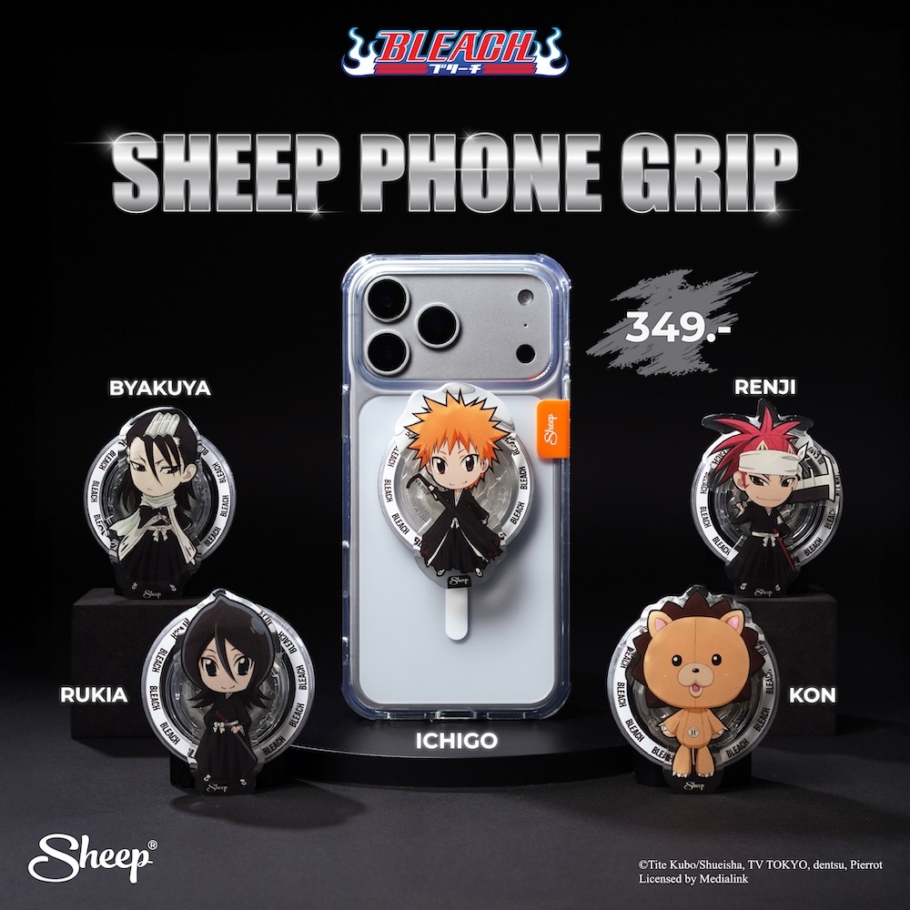 [Griptok MS Bleach] Bleach Collection Griptok แบบแม่เหล็กสำหรับเคสมือถือใส่เคสมีแม่เหล็กทุกรุ่น ติดแน่นไม่ตก ลายบลีช