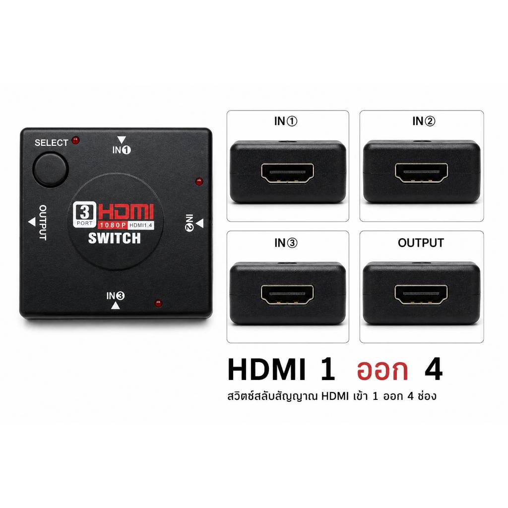 HDMI SWITCH 1080P HDMI1.4