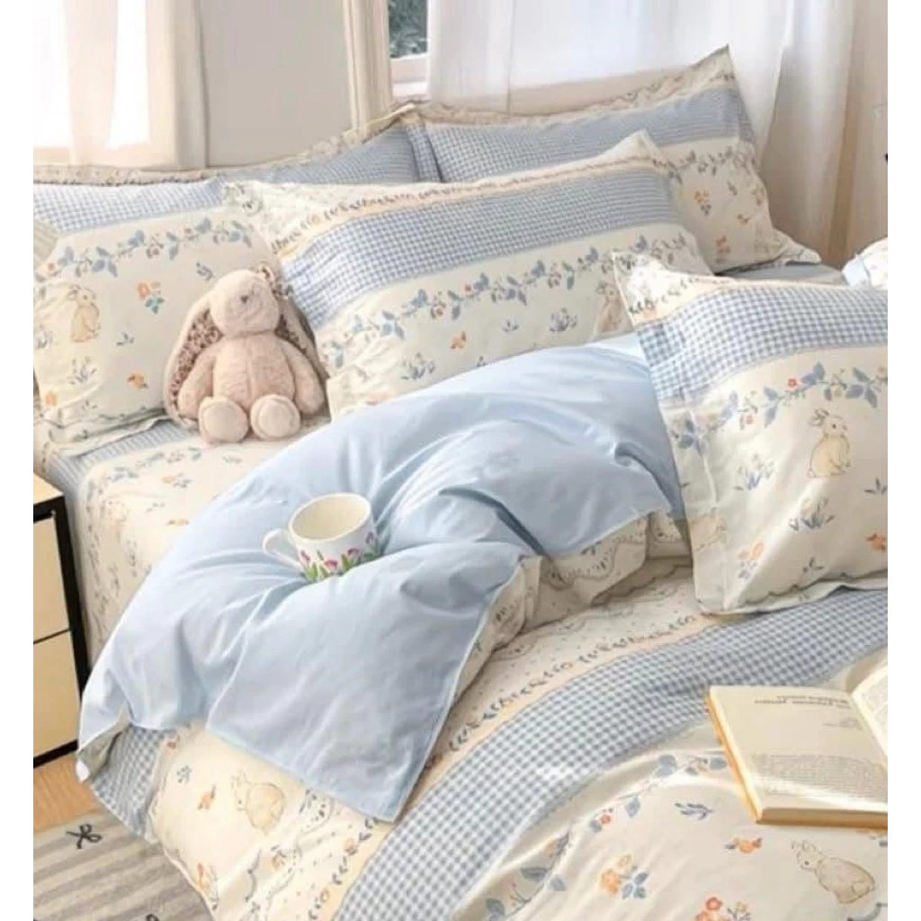 Sweetdream_by Nakin - ผ้าปูที่นอนโทนฟ้า 💎ครบชุด 6 ชิ้น พร้อมส่ง🎇 ส่งของทุกวัน🎇 thumbnail 10