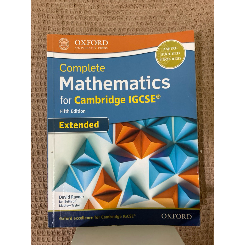 complete mathematics for Cambridge igcse extended มีขีดเขียนไฮไลท์ เล็กน้อย 5%