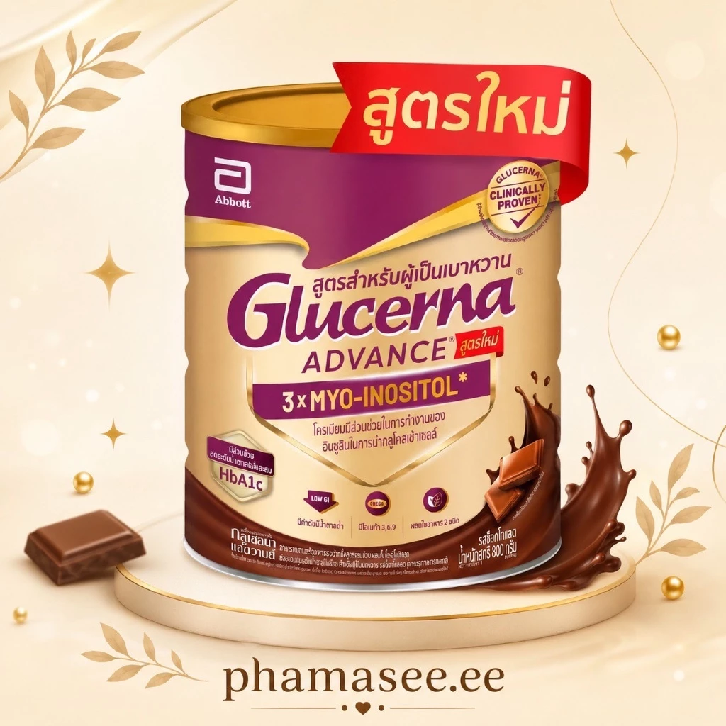 GLUCERNA ADVANCE รสช็อกโกแลต ขนาด 800 กรัม