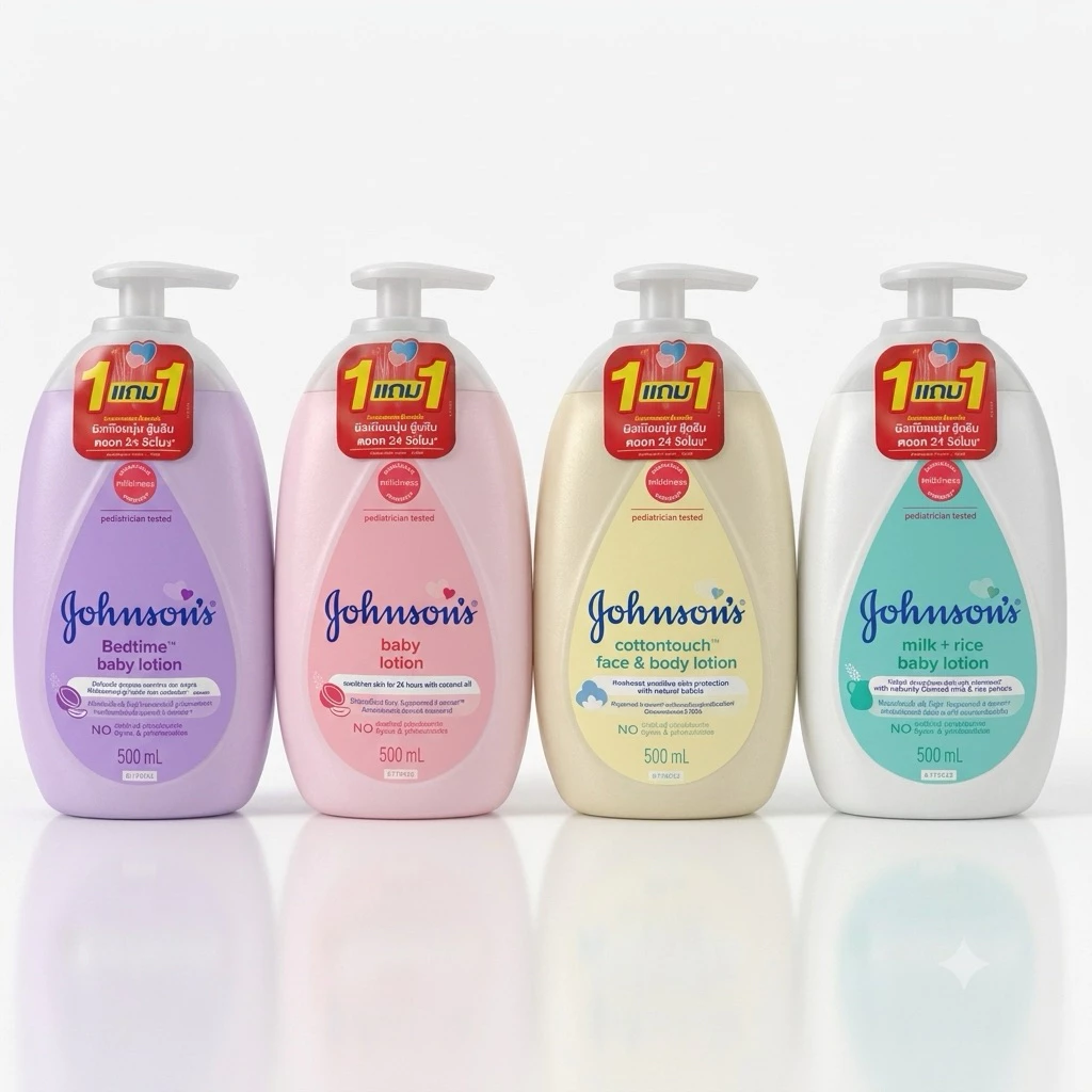 (แพ็คคู่ 500มล.*2ขวด)Johnson's จอห์นสัน โลชั่น เบบี้ / มิลค์ แอนด์ ไรซ์ / เบดไทม์ / คอตตอนทัช สินค้าพร้อมส่ง