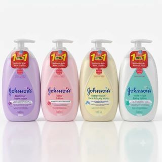 (แพ็คคู่ 500มล.*2ขวด)Johnson's จอห์นสัน โลชั่น เบบี้ / มิลค์ แอนด์ ไรซ์ / เบดไทม์ / คอตตอนทัช สินค้าพร้อมส่ง