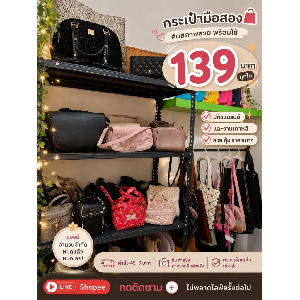 กระเป๋ามือ2ราคา139บาท