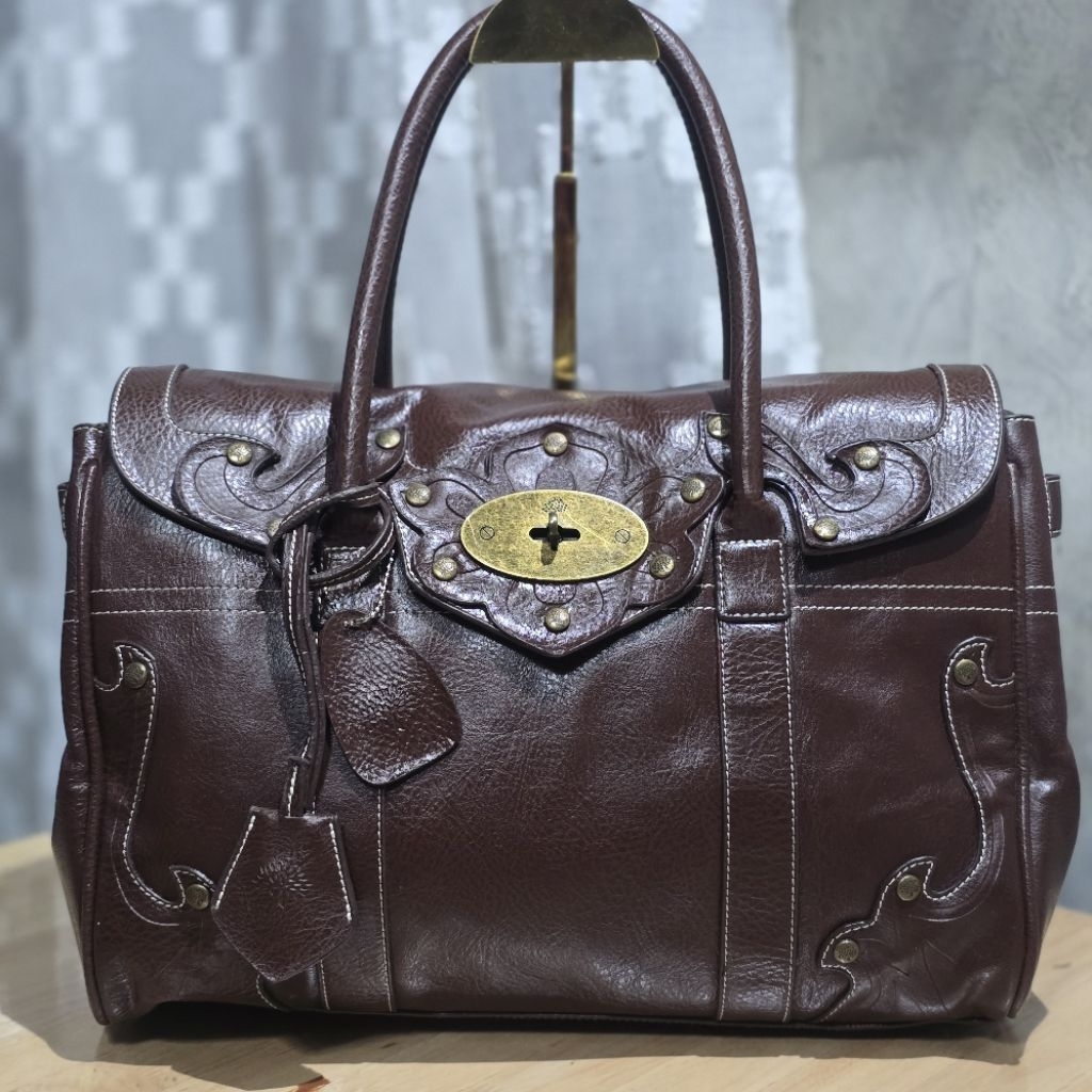 Mulberry Vintage Tooled Bayswater