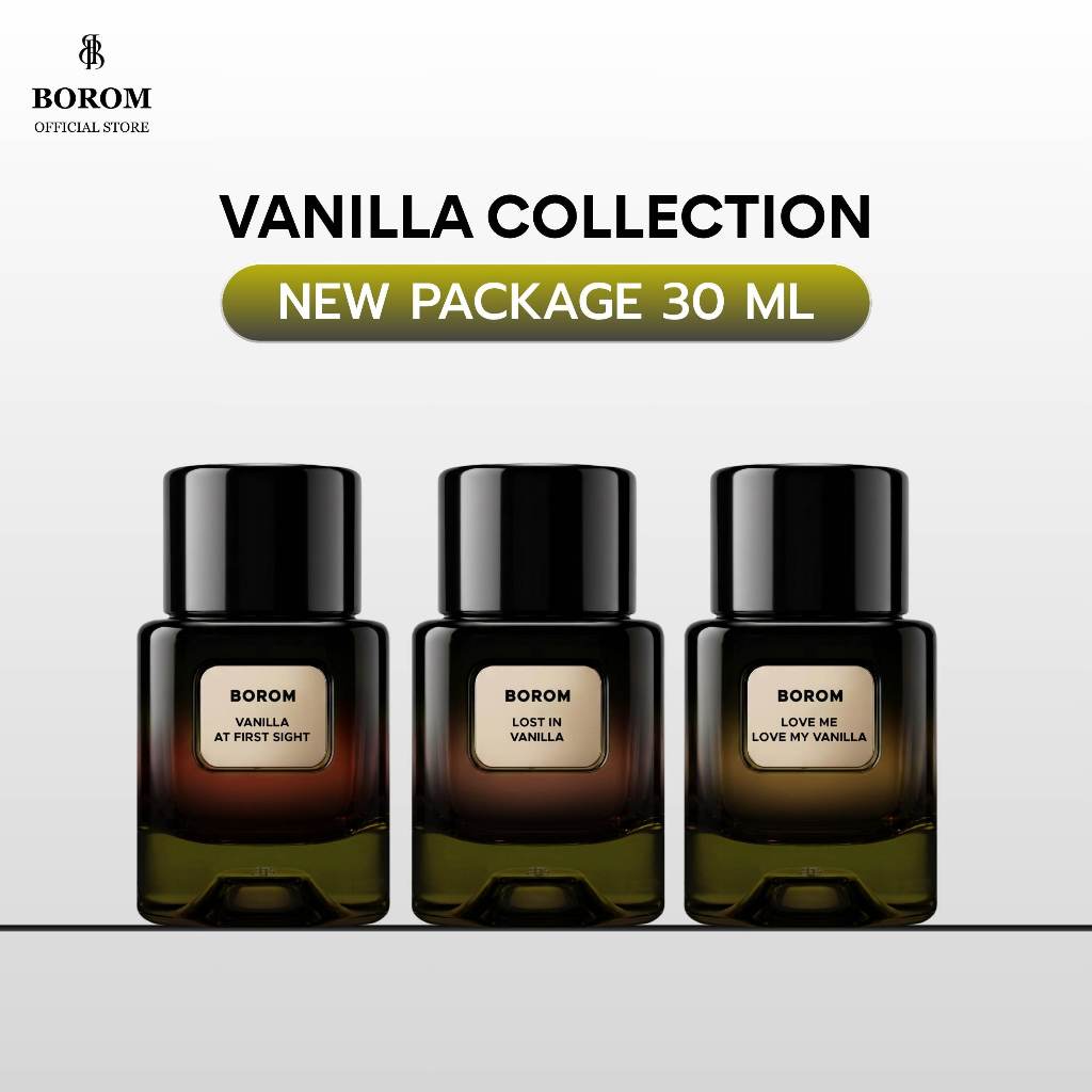 [พร้อมส่ง] NEW! BOROM VANILLA COLLECTION 30 ml. น้ำหอม BOROM Vanilla Collection 30 มล.