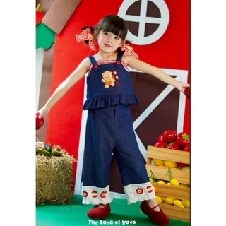 Thelandofvava 🐻LOOK10 - VNXI2380 เซ็ตยีนส์เด็ก 🐻 VAVA Sweet Orchard🧺 ลิขสิทธิ์แท้จาก vava