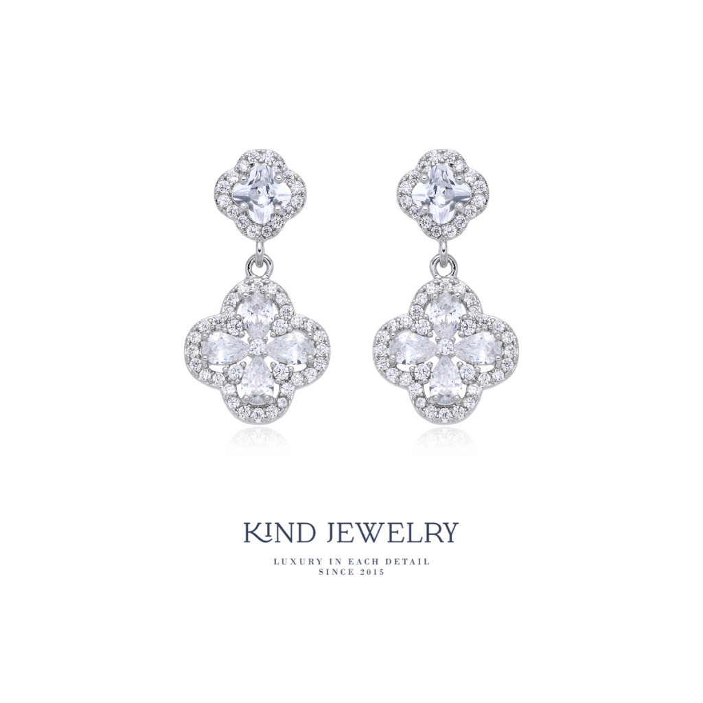 Kind Jewelry ต่างหูระย้า Magnolia Shine Earrings