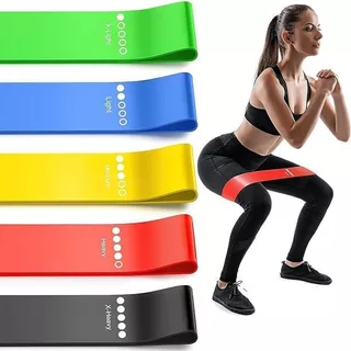ANGTOP ยางยืดโยคะ resistance band 5 ระดับความต้านทาน Fitness Elastic Band ออกกําลังขา exercise band