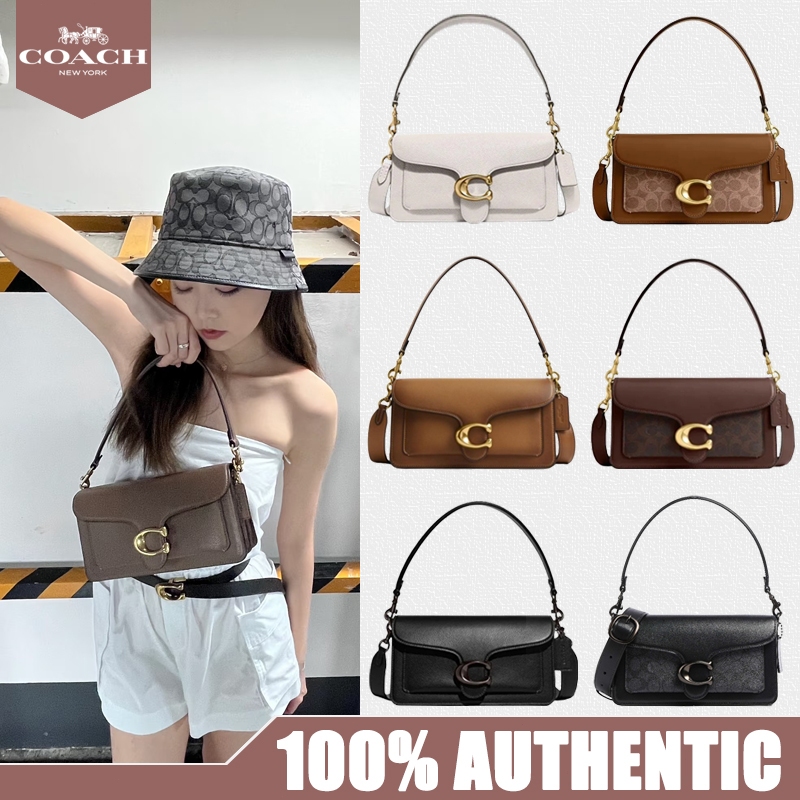 ของแท้ 100%🎈 COACH Tabby 26 ‌‌‌กระเป๋าสะพายแบบถือ/เฉียง เปิดปิดด้วยฝาพับและกระดุมซ่อน