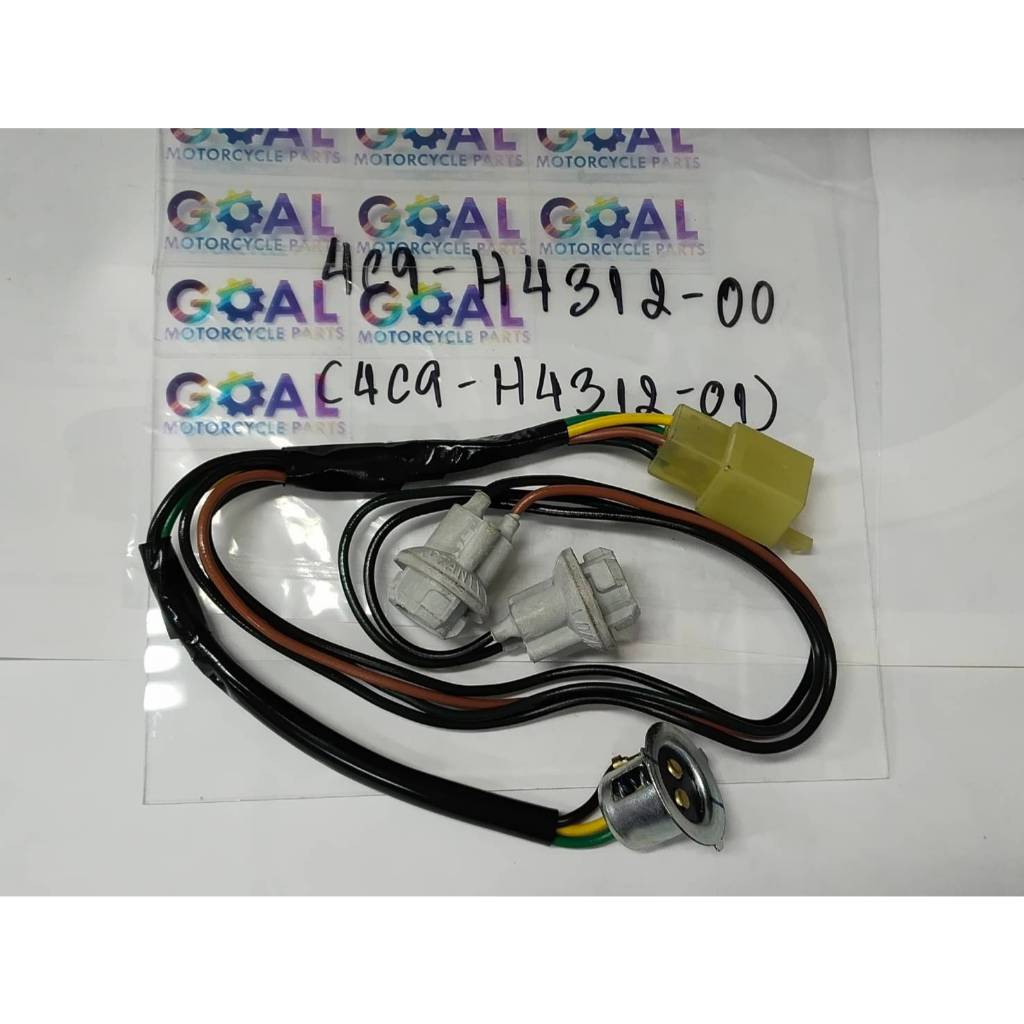 ขั้วไฟหน้า MIO ZR-NEW Mio-115 New ตาโต 2007-2009 แท้ศูนย์ YAMAHA รหัส 4C9-H4312-00 (4C9-H4312-01)