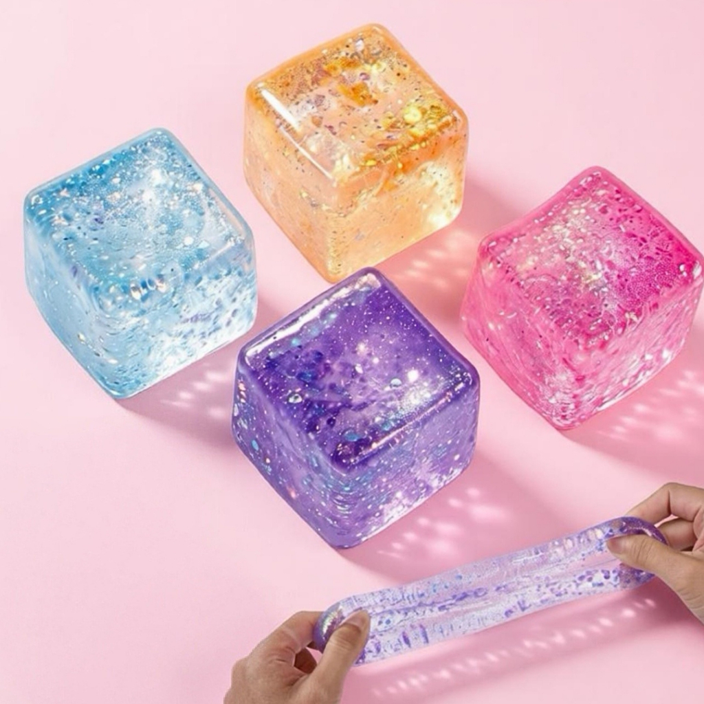 (no.DO26) ของเล่นสกุชชี่ Squishy กลิตเตอร์ใส รูปที่ 3