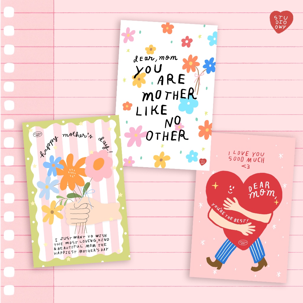 SALE! MOTHER'S DAY POSTCARD | การ์ดวันแม่ *ไม่มีซองจดหมาย*