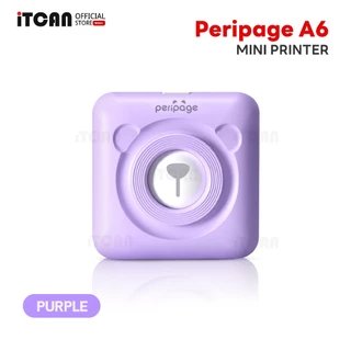 iTCAN Peripage A6 เครื่องปริ้นหมี เครื่องปริ้นพกพา เครื่องปริ้นความร้อน Mini Printer Bluetooth