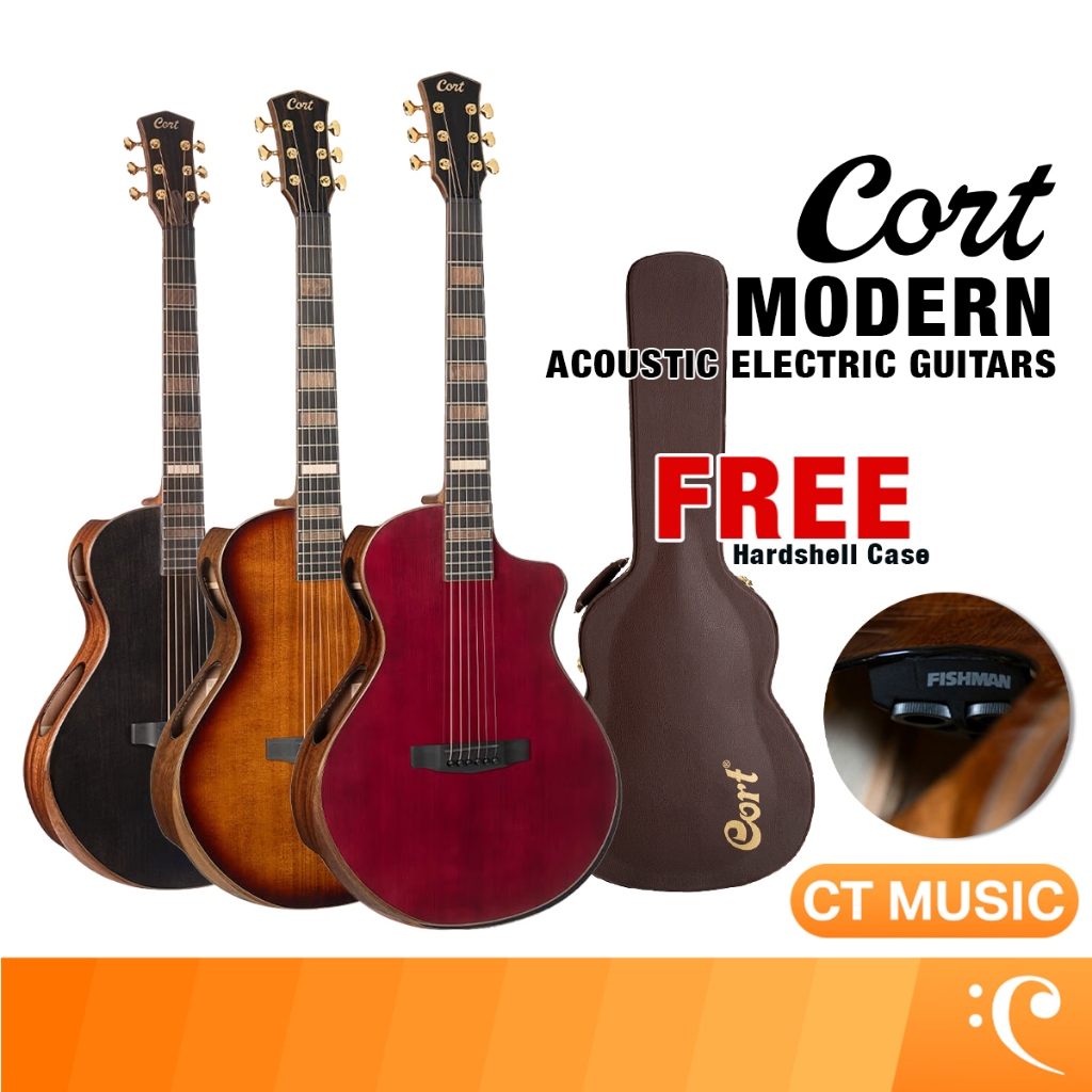 Cort Modern Acoustic Electric Guitar กีตาร์โปร่งไฟฟ้า กีตาร์โปร่ง กีตาร์
