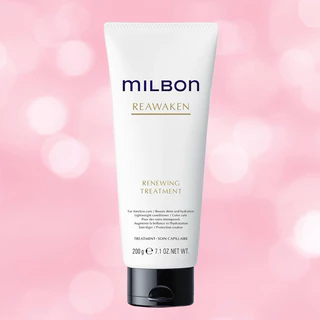 MILBON REAWAKEN Renewing 120 150 200 500 ML.แชมพู ทรีตเมนต์เพื่อคืนความอ่อนเยาว์ให้เส้นผมเรียงตัวสวยนุ่ม ชุ่มชื้นดังเดิม