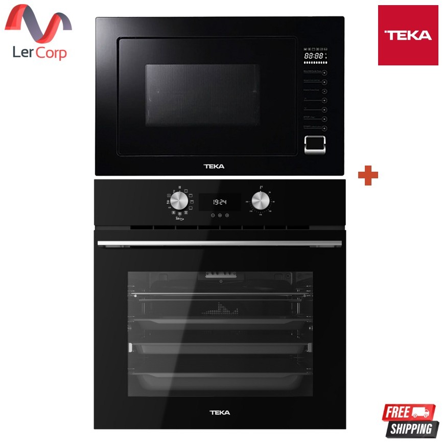 (Teka) เตาอบไฟฟ้า รุ่น HLB 8416 BK (Air Fryer) + ไมโครเวฟ รุ่น MWE 259 FI Black flameless