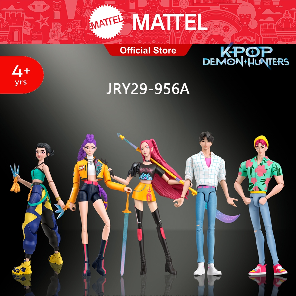 KPop Demon Hunters HUNTR/X  “How It's Done" Action Figure เกิร์ลกรุ๊ปนักล่าปีศาจ ฟิกเกอร์ เปลี่ยนหน้าได้ JRY29 956A CH