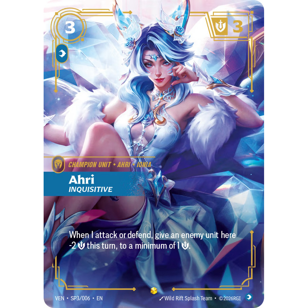 Ahri inquisitive (VEN SP3/006) พร้อมส่ง