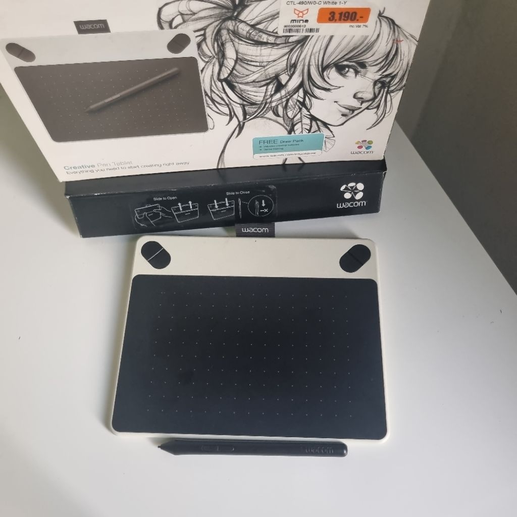 เมาส์ปากกา Wacom Intuos Draw CTL-490 มือสอง