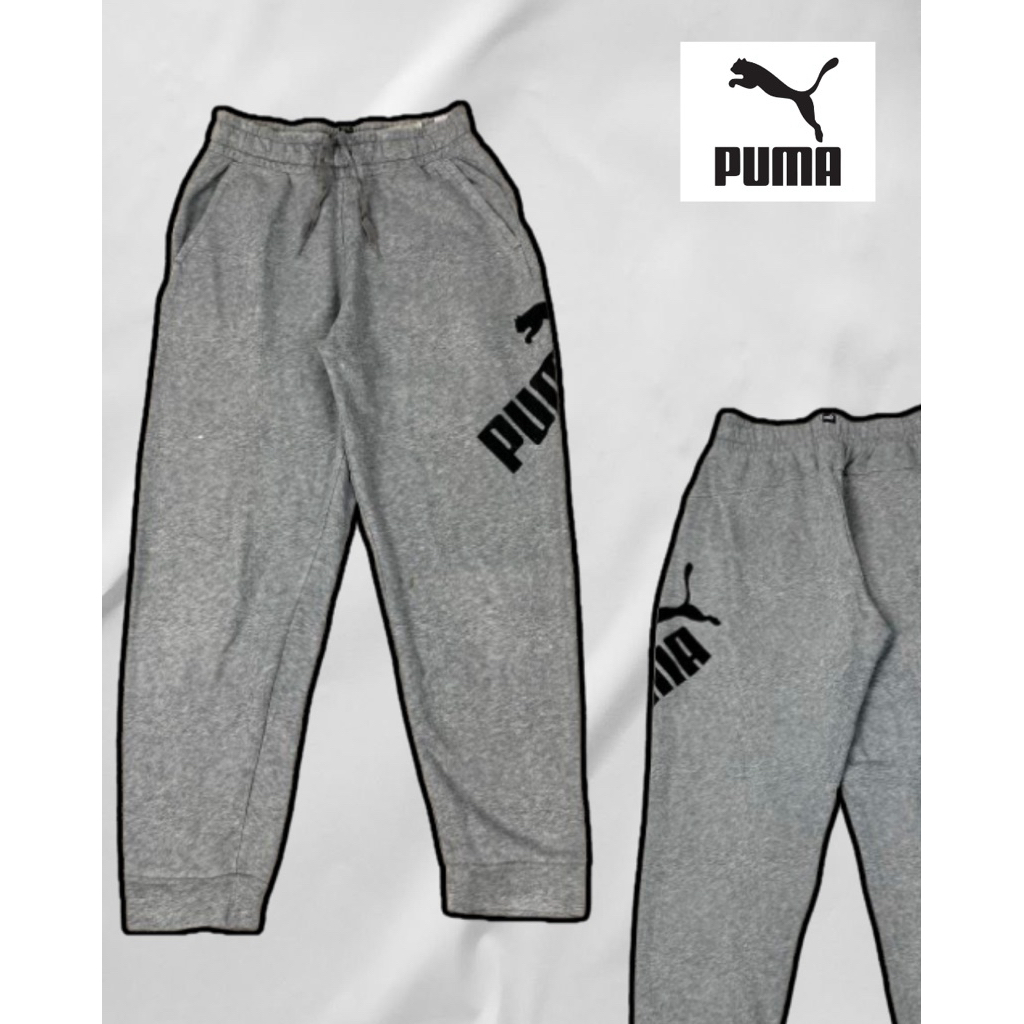 กางเกงวอร์มขายาว สีเทา แบรนด์ PUMA รุ่น PUMA Big Logo Pants