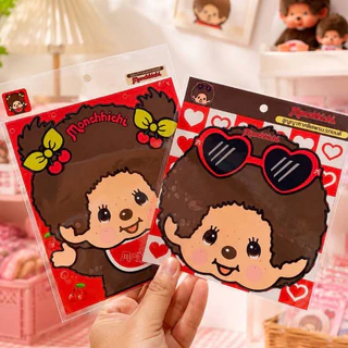พร้อมส่ง🇹🇭 ที่ติดพรบ.สูญญากาศ 🧸ลายม่อนชิชิ สุดคิวท์ ขนาดทั้งแผ่น 13×15 Cm.