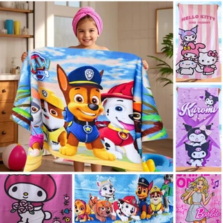 ผ้าเช็ดตัวเด็กขนาดใหญ่ ซับน้ำเร็ว แห้งเร็ว สำหรับอาบน้ำ-ว่ายน้ำ คุณภาพพรีเมี่ยม