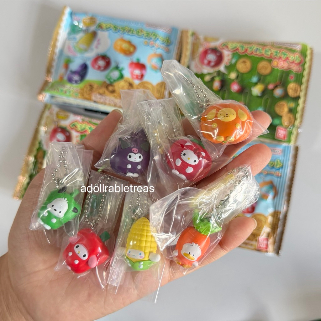 พร้อมส่ง ( ซองสุ่ม 1 ซอง ) พวงกุญแจกระจก / พวงกุญแจผลไม้