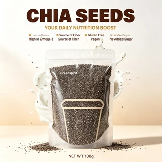 Greensprit เมล็ดเจีย ออร์แกนิค (Organic Chiaseed) ขนาด 500g อาหารทดแทนอิ่มใยสูง