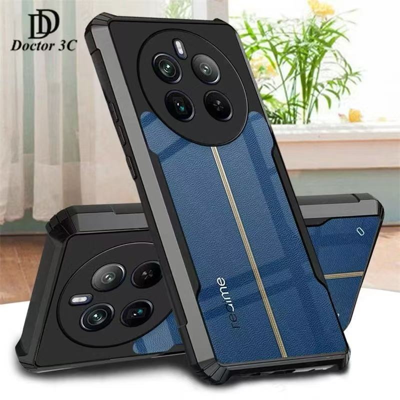 เคสกันกระแทก ขอบสีหลังใส สำหรับ Oppo Realme 12 12Pro Plus / Realme 13 13X 13Pro Plus Realme13Pro Plus