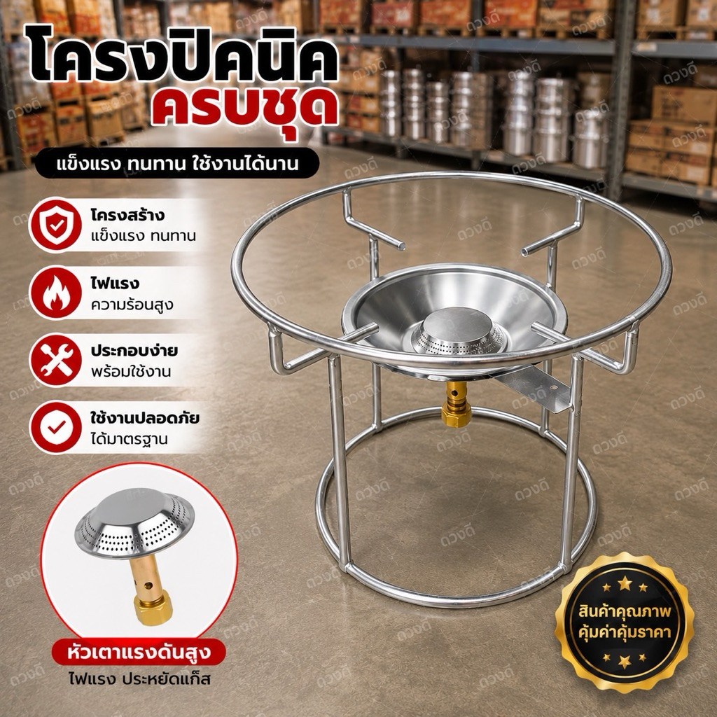 โครงปิคนิค 4 กิโล พร้อมฝักบัวนมหนู