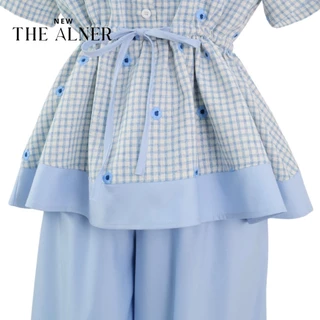 Thealner-AN816 (เซ็ตเสื้อสก็อตคอปก2ชั้น กางเกงขายาว)
