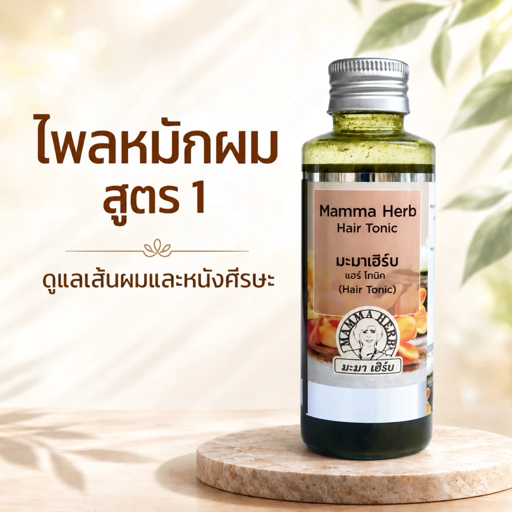 สินค้าขายดี ไพลหมักผม มะมาเฮิร์บ สูตร 1 ดูแลเส้นผมและหนังศรีษะ