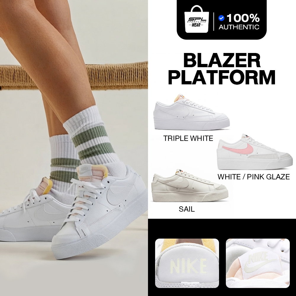 Nike ไนกี้ รองเท้าผู้หญิง รองเท้าลำลอง  Women Blazer Low Platform DJ0292-100 / DJ0292-103 / DJ0292-1