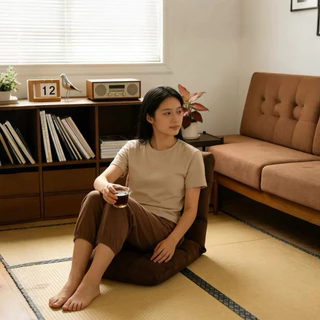 DUDEE SOFAไซส์ใหญ่ 110 ซม.โซฟา ปรับเอนได้ 6 ระดับ โซฟาญี่ปุ่น นั่งพื้น ปรับนอนได้