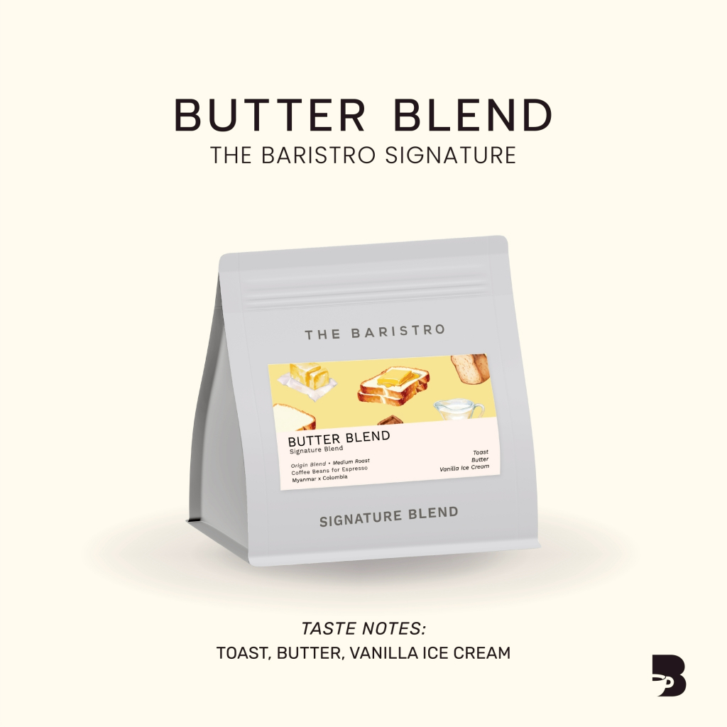 เมล็ดกาแฟ คั่วกลาง - Butter Blend The Baristro Signature
