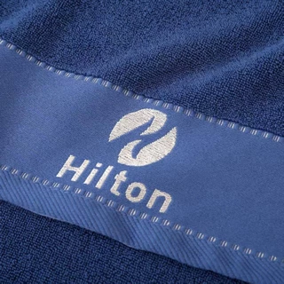 ผ้าเช็ดตัว Hilton Cotton 100% ขนาด 70x140 ซม. 80x160ซม. เนื้อผ้านุ่ม ไม่ผลัดขน ดูดซับน้ำได้ดี #Hilton Cotton