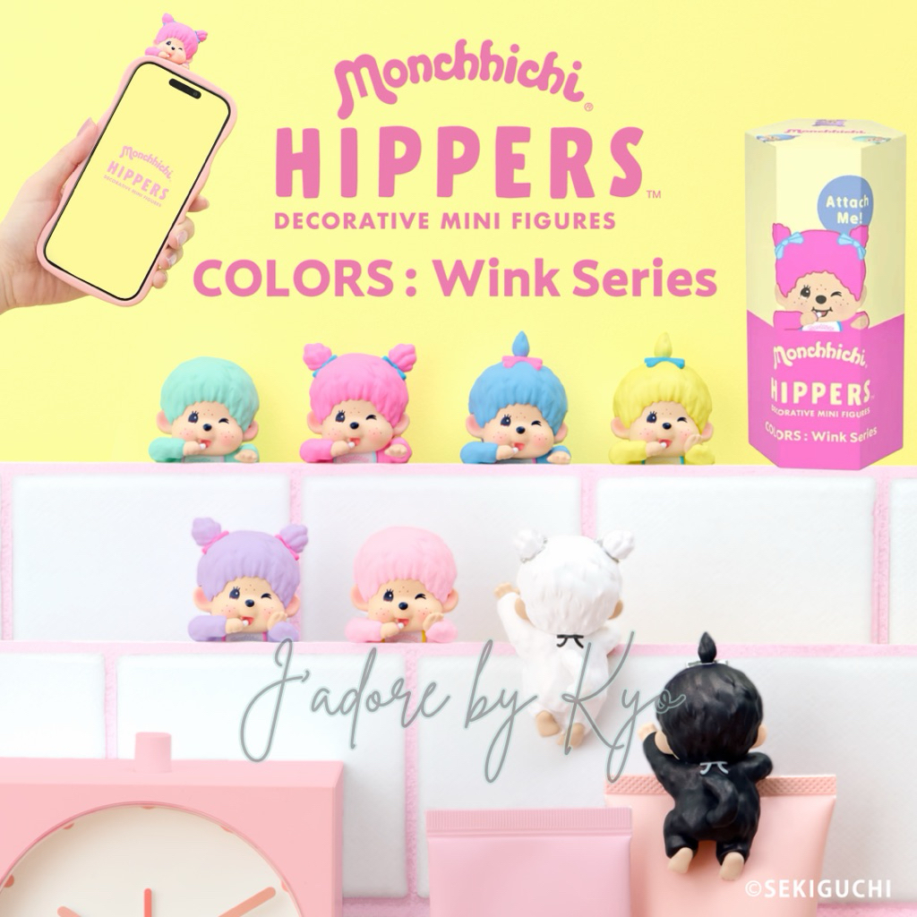 🌈🇯🇵 Monchhichi Hippers V2 จุ่มตัวเกาะ Colors Wink Series