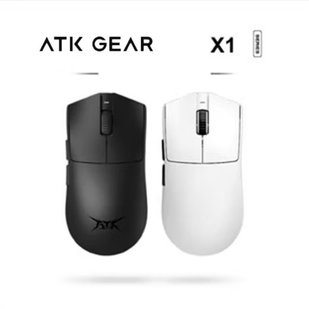ATK GEAR X1 PRO WHITE เมาส์ไร้สายสําหรับเล่นเกมนํ้าหนักเบา