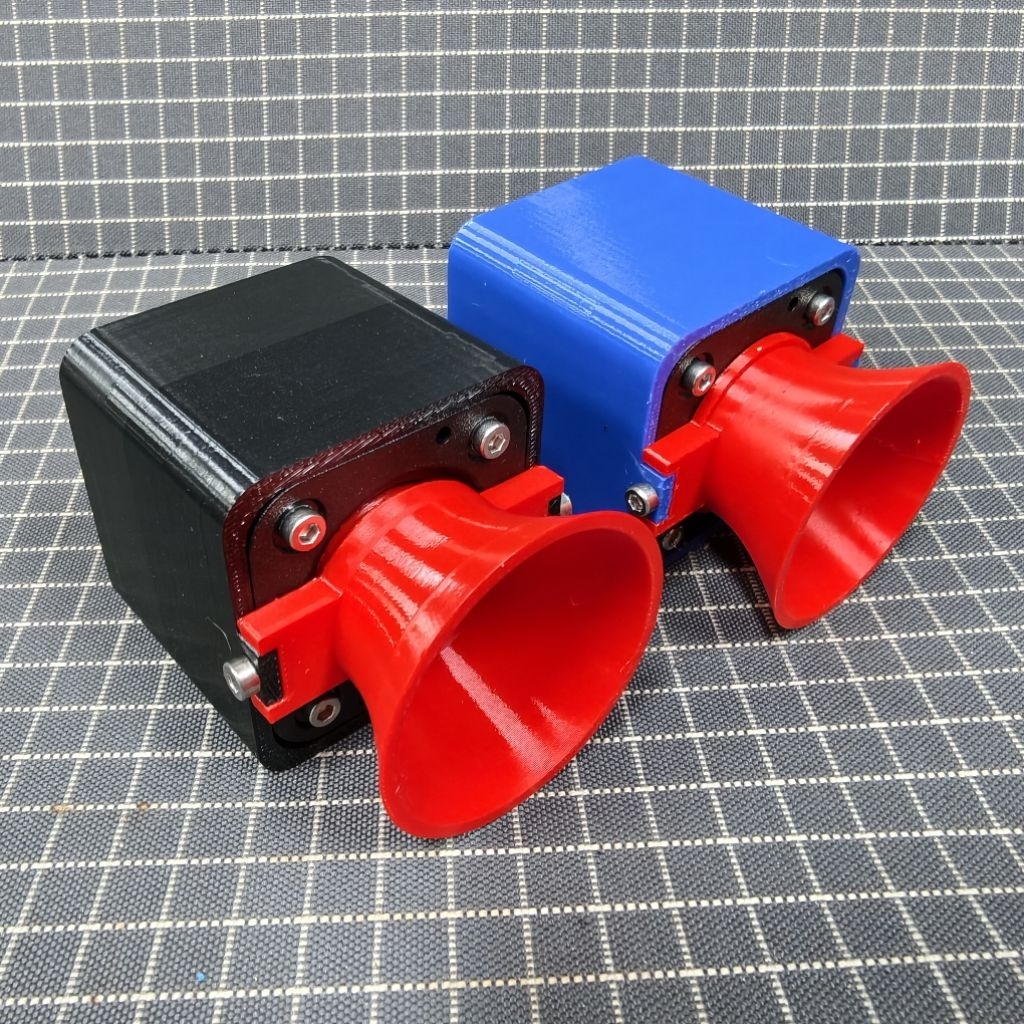 แหลมHk 2นิ้ว1ข้่าง ตู้แต่งกรวย 3D print ใส่Cแหลมมีขั่วต่อลำโพงพร้อมใช้งาน