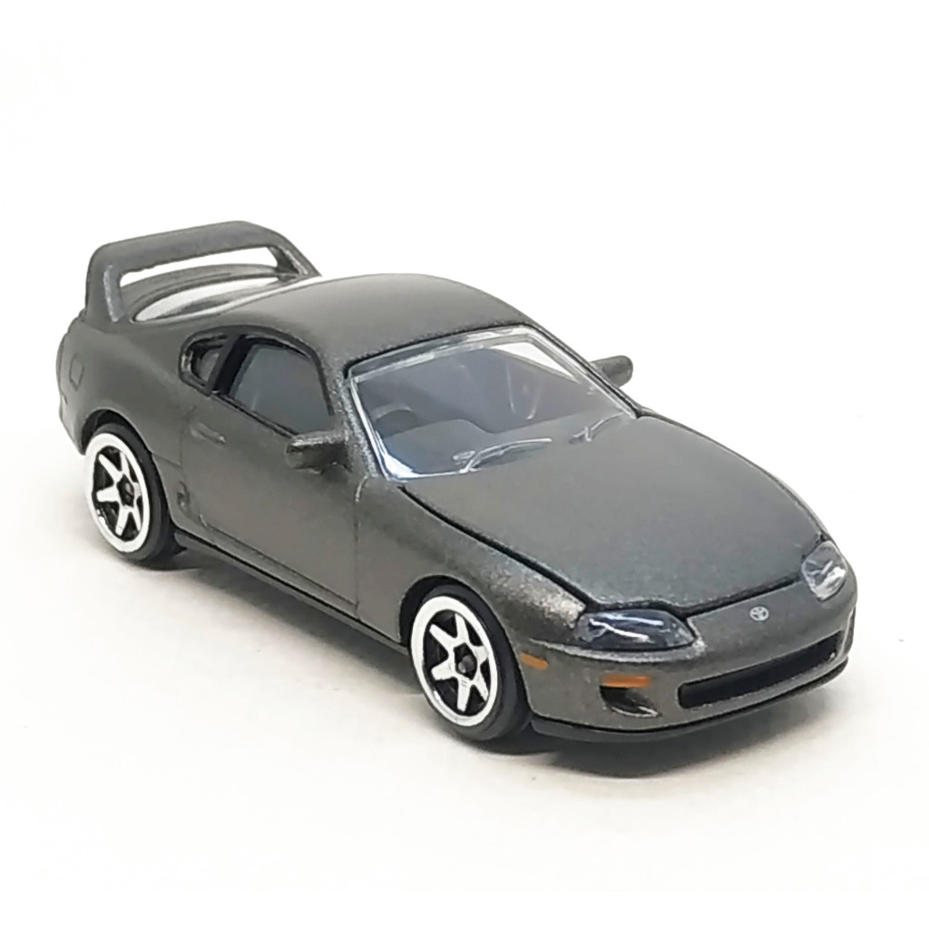 Majorette Toyota Supra JZA80 สีเทาเข้ม แบบล้อ 6SC สเกล 1/60 (8 cm) ไม่มี Package