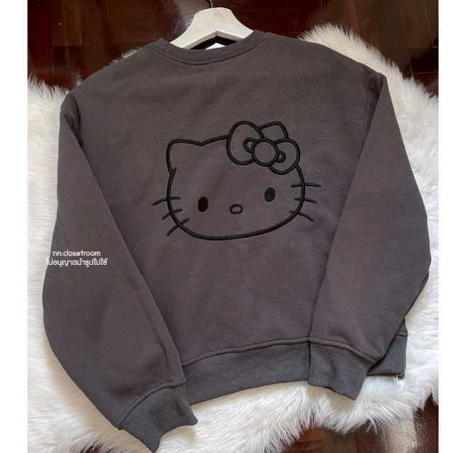 ส่งต่อ สเวตเตอร์ pomelo kitty สีเทา xs อก30-34 มือสอง Used like new