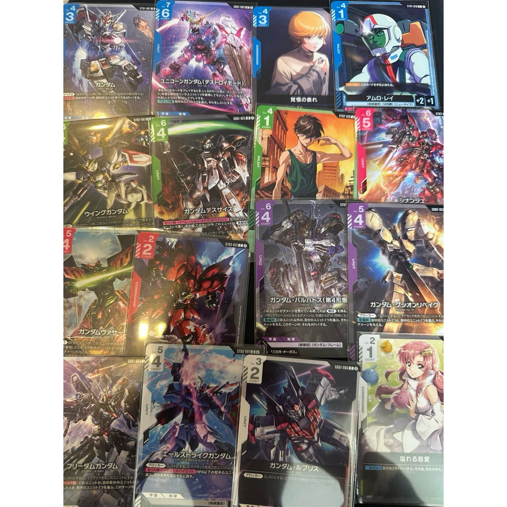 การ์ดใช้งาน Gundam Card Game ของแท้ จากกล่อง Freedom Ascension SC01 ภาษาญี่ปุ่นเลือกแบบ Gundam GCG G