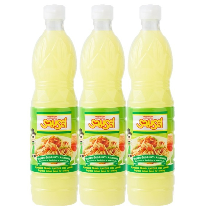 [ แพ็ค 3 ขวด] น้ำมะนาว ตรารวมรส PET 700 มล.