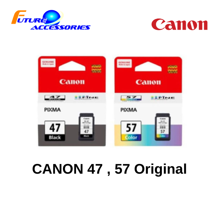 ตลับหมึกแท้ 100% Canon 47BK 57CL สำหรับ E410 / E3370 / E4570